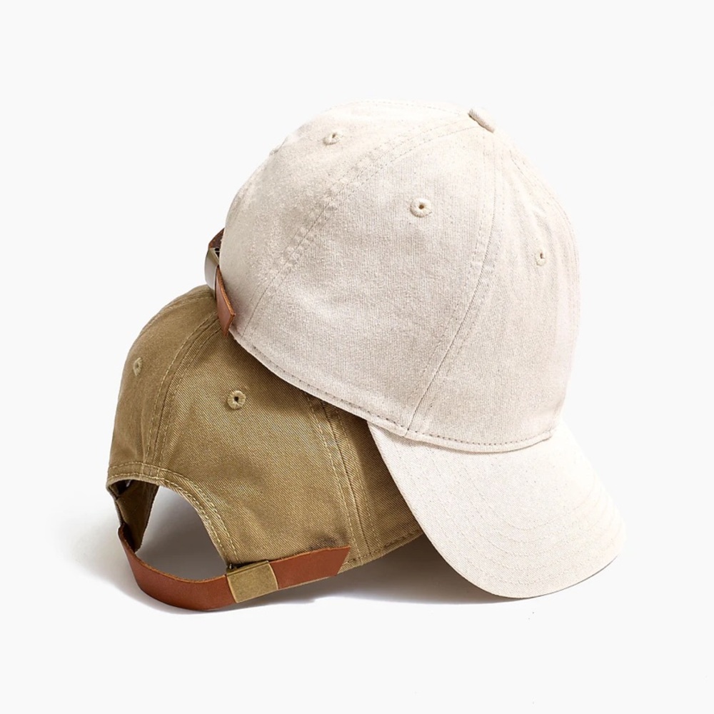 Madewell Organic Cotton Broken-In Baseball Cap in Alabaster